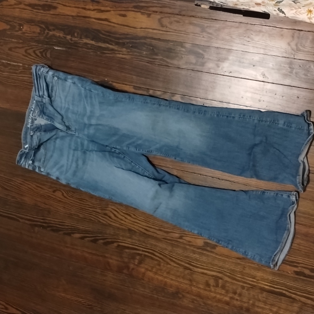 American eagle super high rise flare jeans size 10